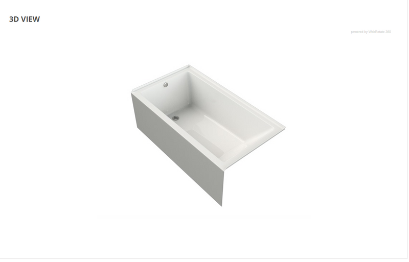 Mirolin Alcove  with intergrated skirt Adora Tub 60" x 32"