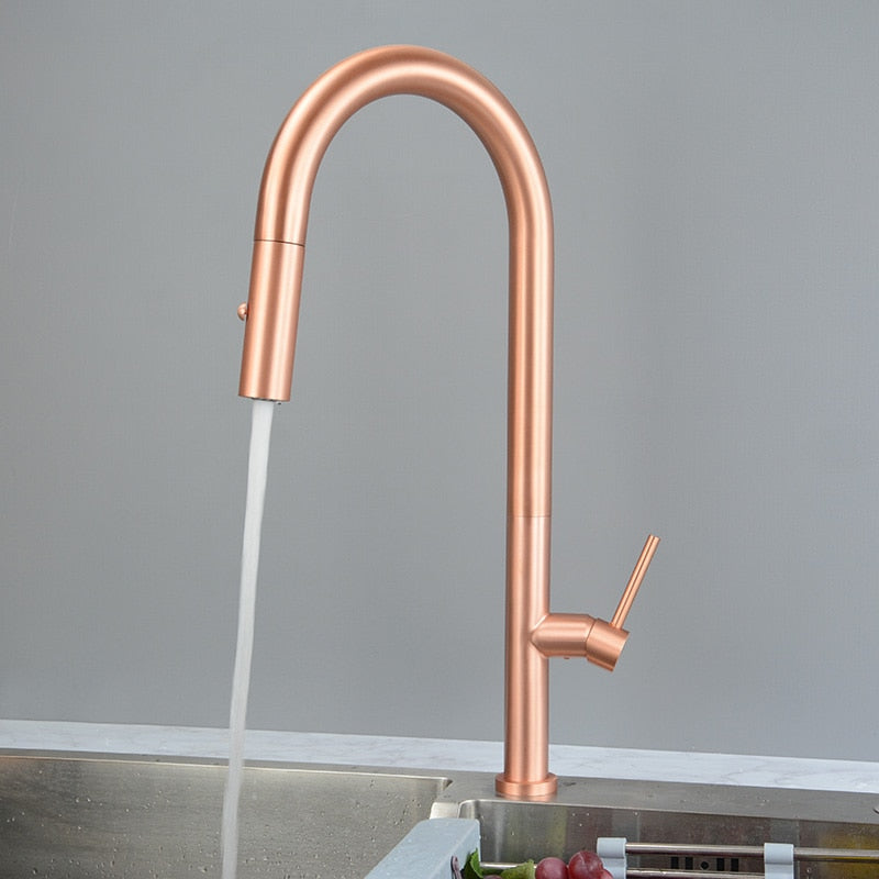 Copper Tall Kitchen island faucet