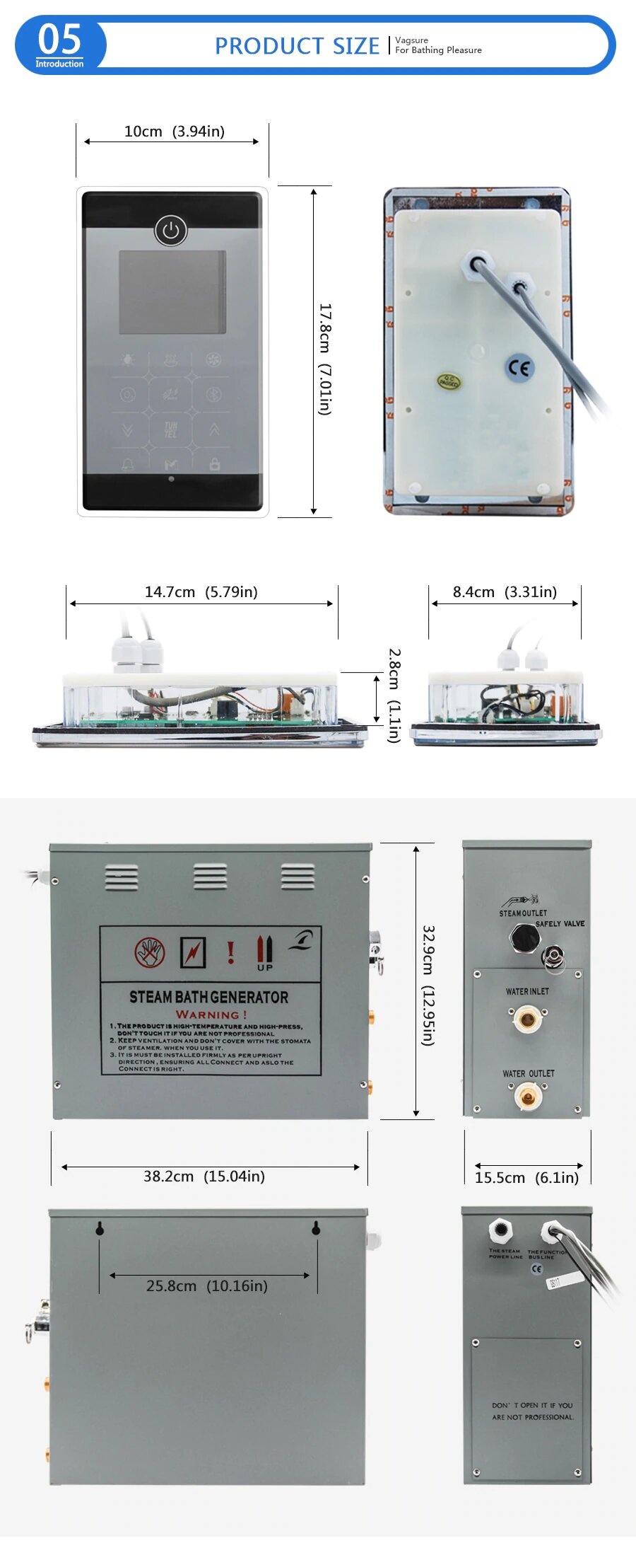 Steam sauna generator