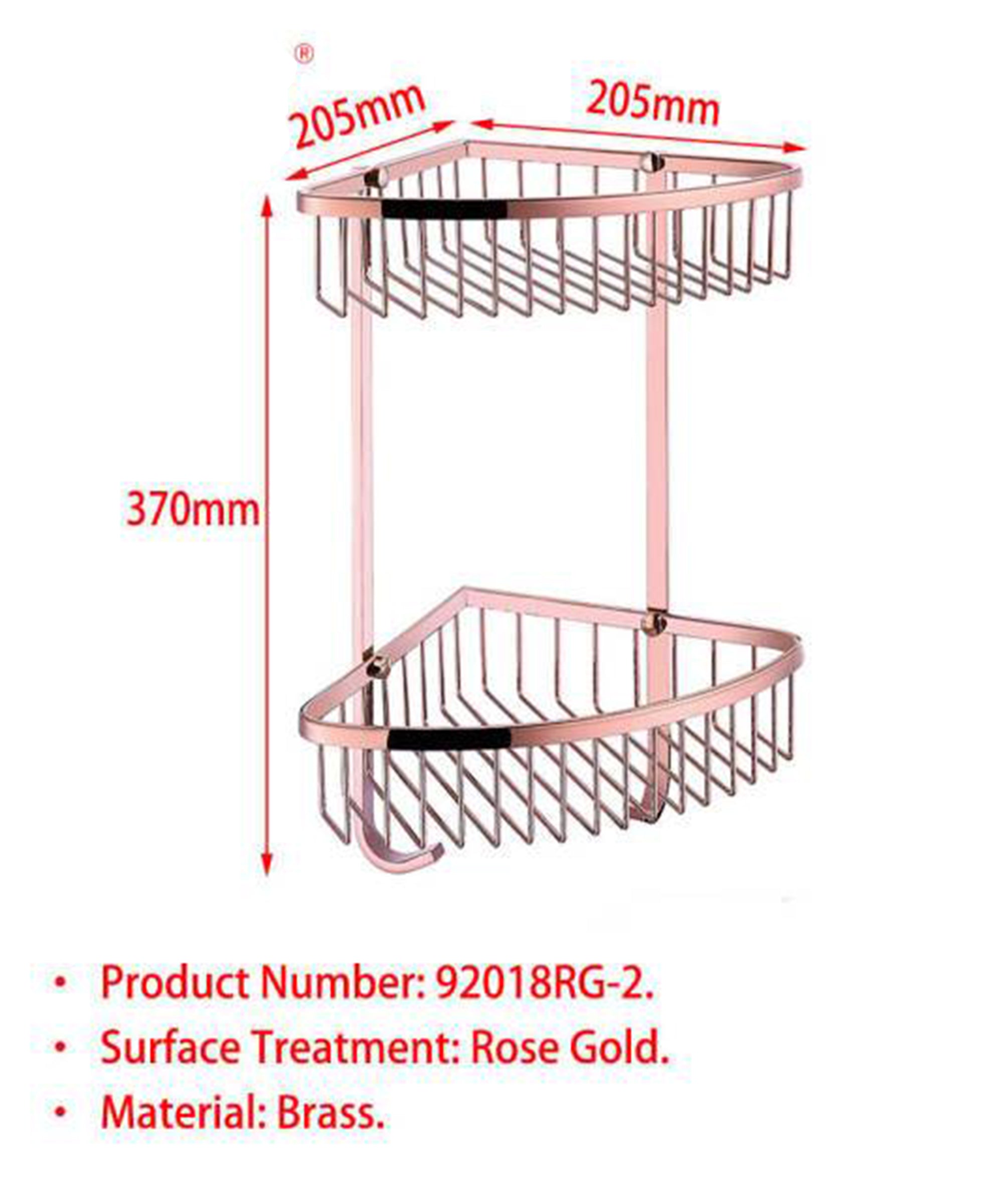 Corner shower caddy shelf