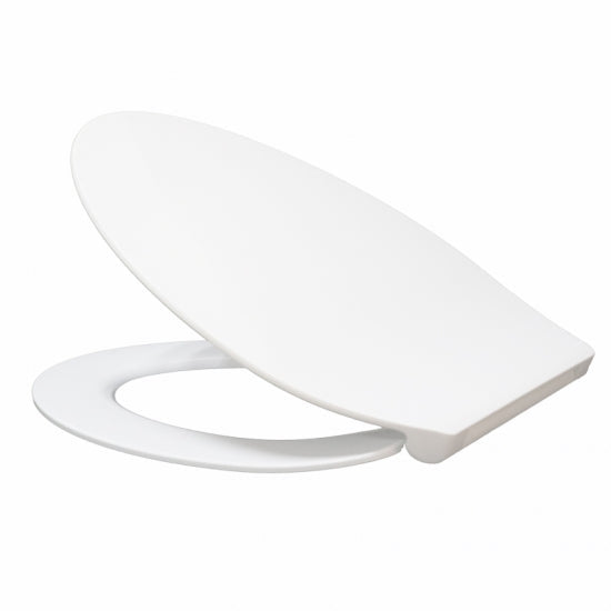 Elongated soft close and removable toilet seat model 942