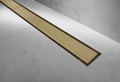 Brushed Gold linear shower drain  24" Inches/60cm and 36"/90cm  Inch