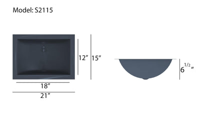 Black grey gun stainless steel undermount bathroom sink