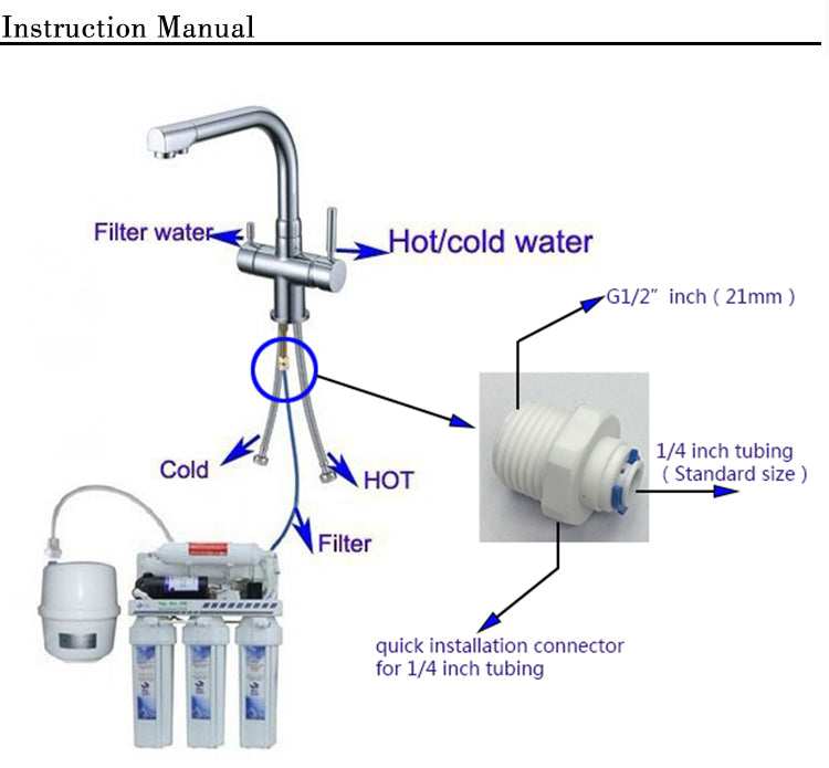 Smart Touchless 2 Way Reverse Osmosis Sensor Kitchen Faucet