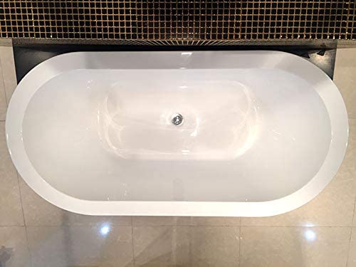 Black Freestanding Tub Oval Shape 59"