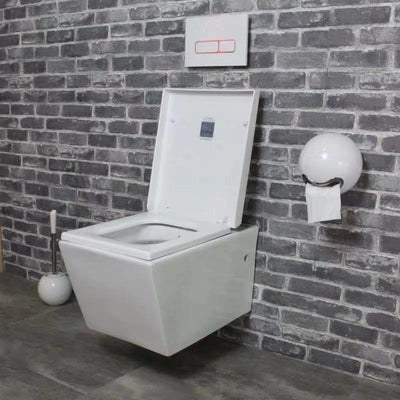 Modern Square Wall Mounted  Hung Toilet Bowl 8005