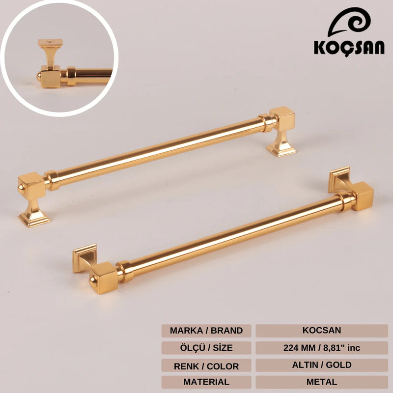 Copper satin-Black-Gold- Cabinet door handles and knobs