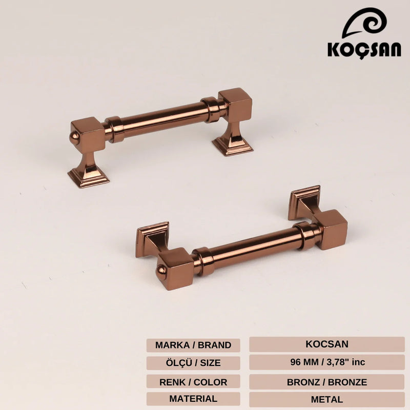 Copper satin-Black-Gold- Cabinet door handles and knobs