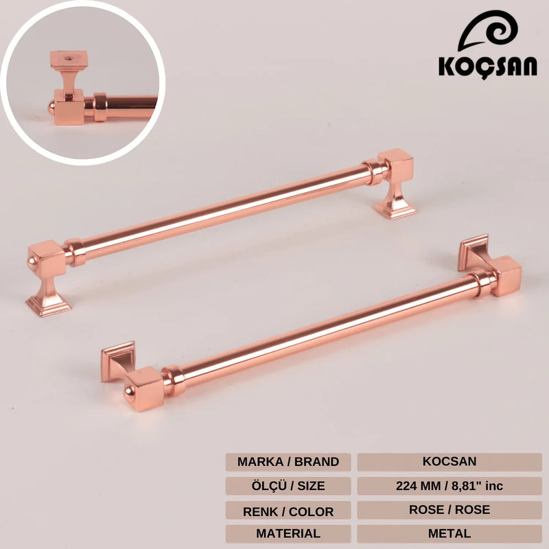 Copper satin-Black-Gold- Cabinet door handles and knobs