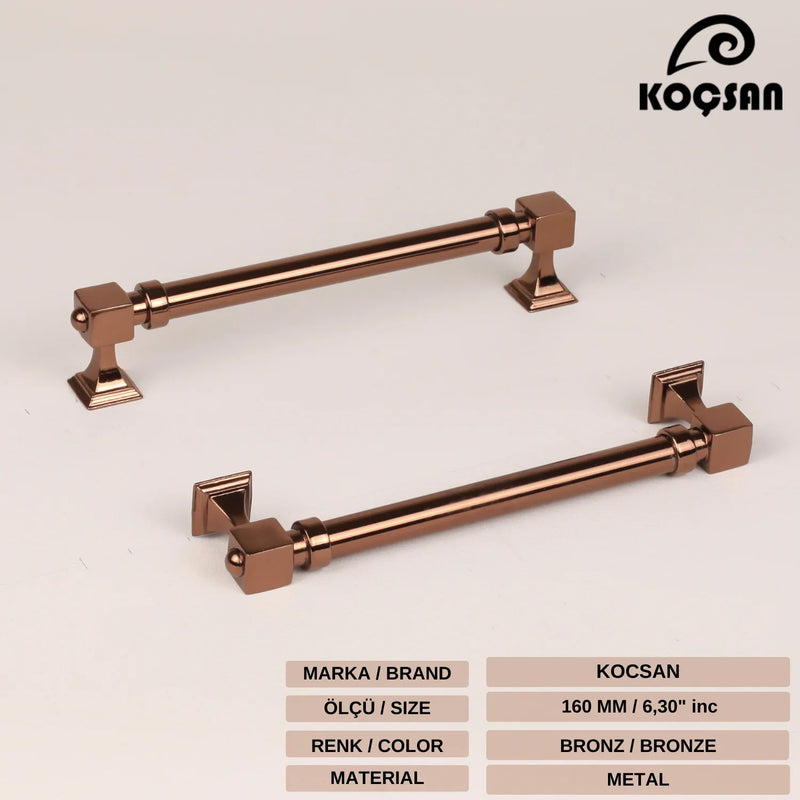 Copper satin-Black-Gold- Cabinet door handles and knobs