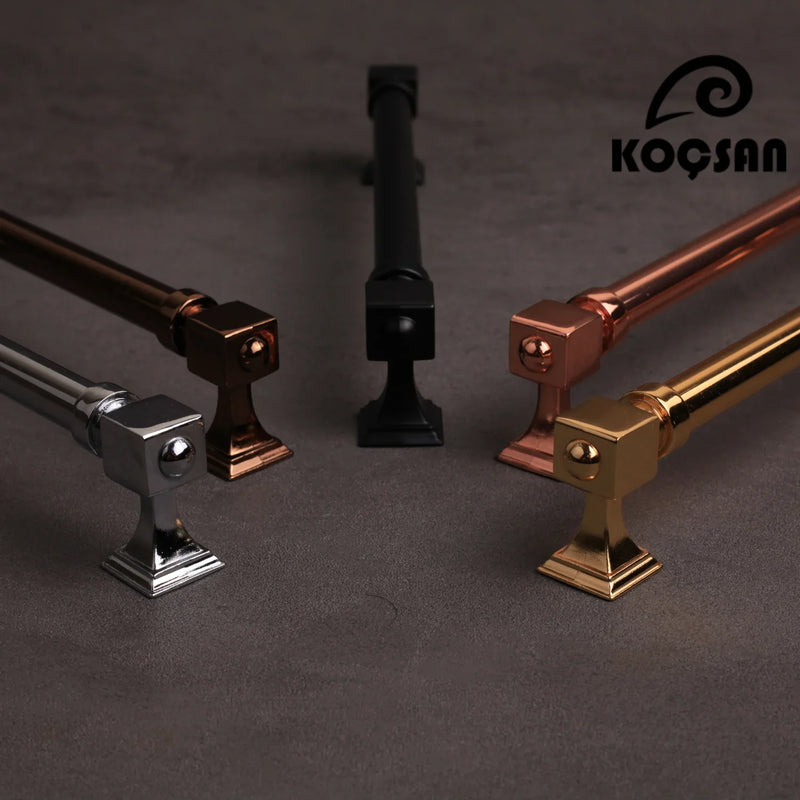 Copper satin-Black-Gold- Cabinet door handles and knobs