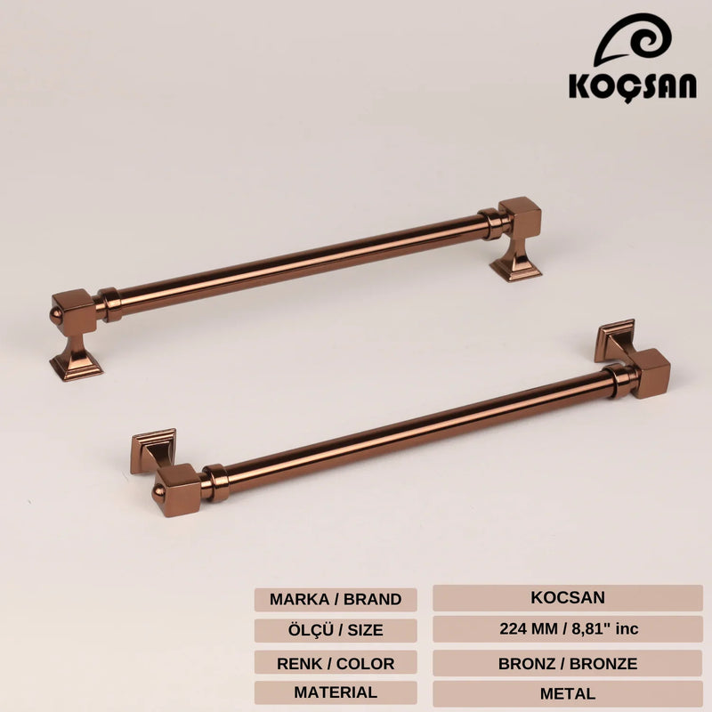 Copper satin-Black-Gold- Cabinet door handles and knobs