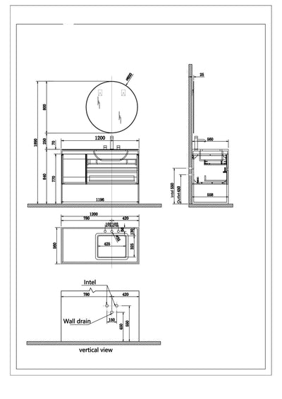 OPEN BOX MODEL- BELLA-Sky blue - freestanding bathroom vanity set with quartz top stainless steel framed brushed gold trim