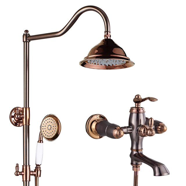 Rose Gold Victoria Rose Gold Exposed Shower System