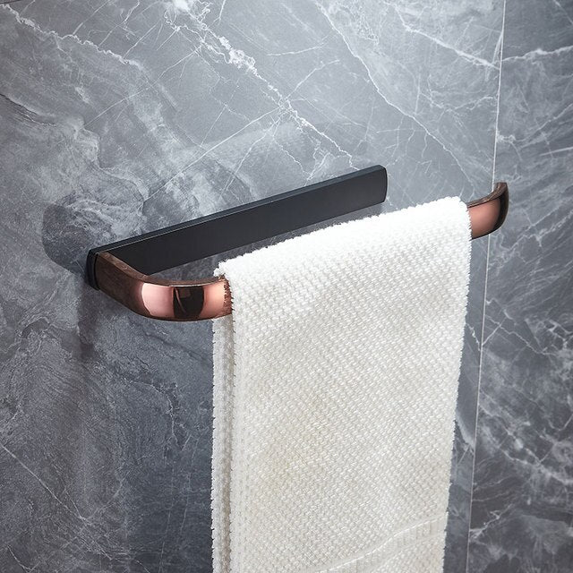 Rose gold with Grey gun Metal Bathroom Accessories