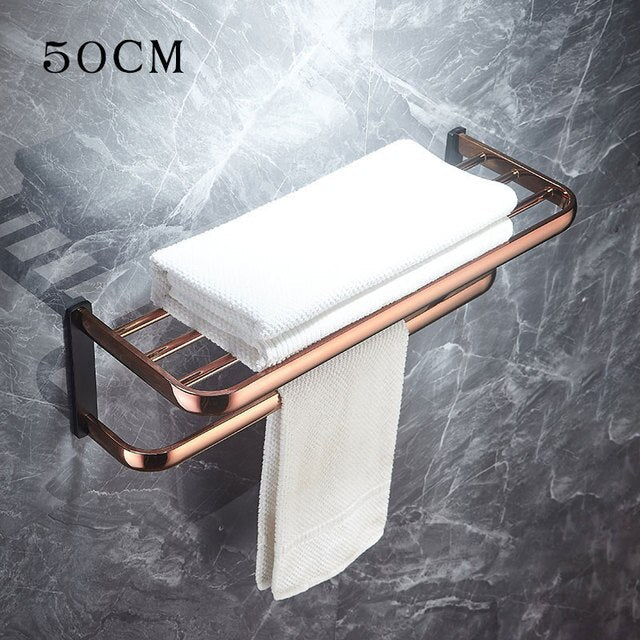 Rose gold with Grey gun Metal Bathroom Accessories