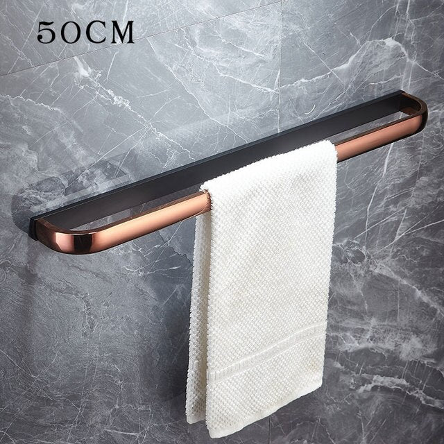 Rose gold with Grey gun Metal Bathroom Accessories