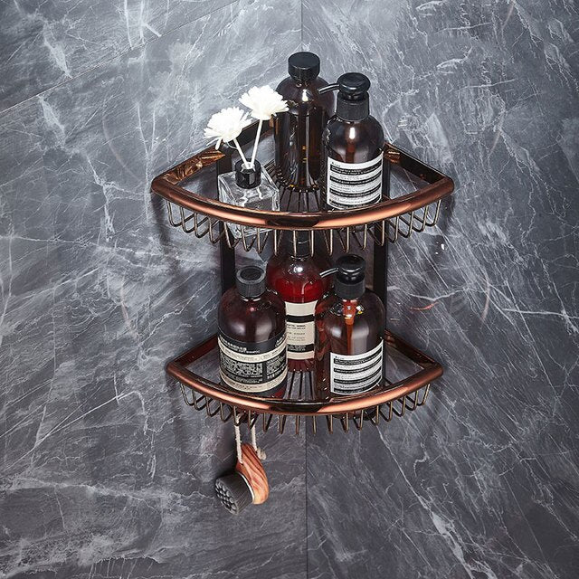 Rose gold with Grey gun Metal Bathroom Accessories