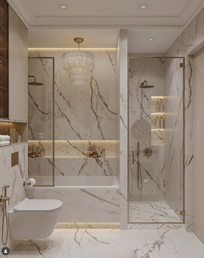 Brushed Gold Round 16" Rain Head 2 Way Function Shower Kit