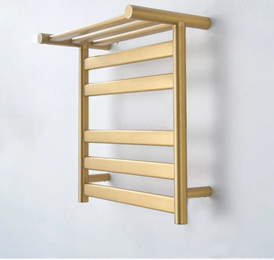 Hotel Design Brushed Gold Electric Hardwire towel warmer CSA 24"x32"x10"