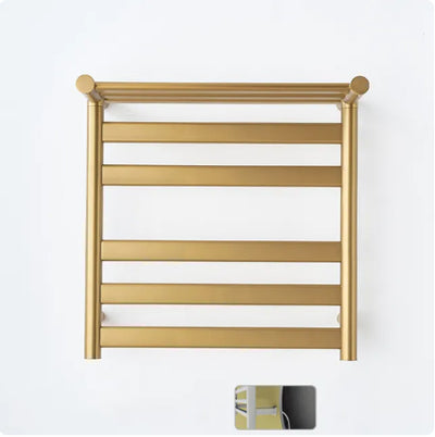 Brushed Gold Hotel Design Electric Hardwired towel warmer CSA 24"x32"x10"