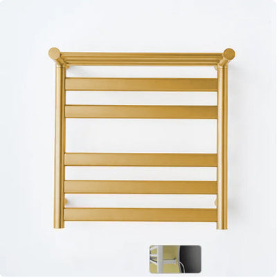 Gold polished brass hotel design electric hardwire towel warmer CSA size 24"x32" x10"