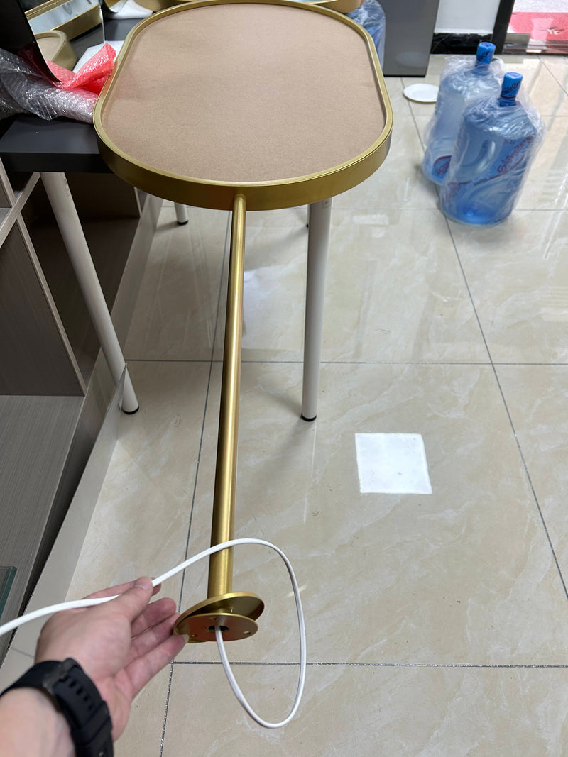 Gold custom ceiling pole rod