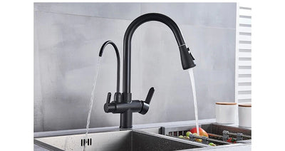 2-in 1 way kitchen faucet with 5 Stage Reverse Osmosis system kit included