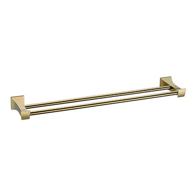 Gold polished brass square bathroom accessories