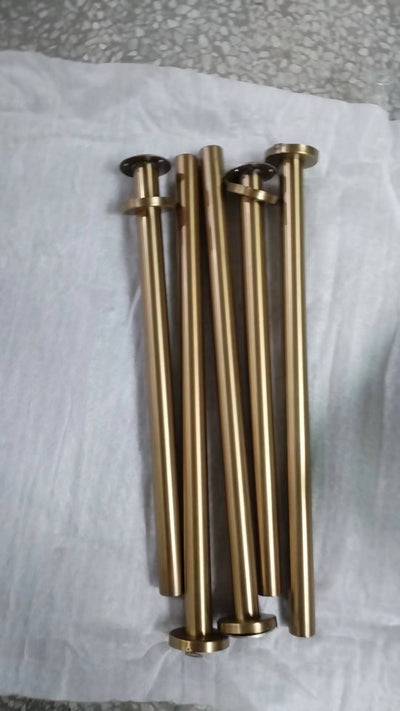 Gold custom ceiling pole rod