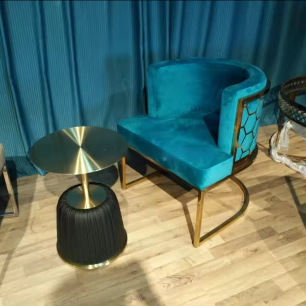 Rocky- Dark Green with Brushed gold chair