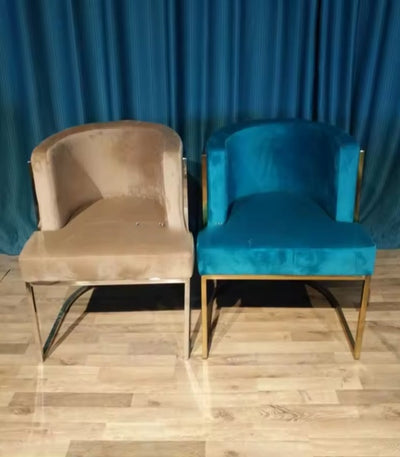 Rocky- Dark Green with Brushed gold chair