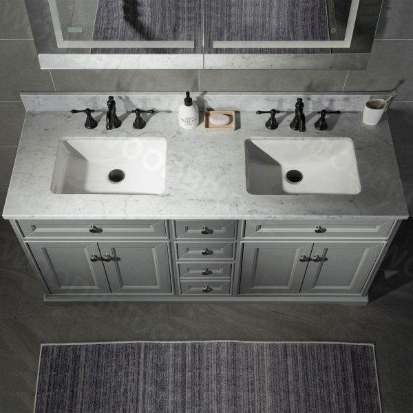 Rectangular Ceramic Undemount Bathroom Sink