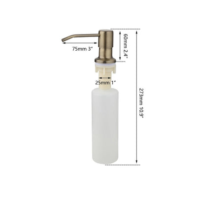 Gold polish soap dispenser