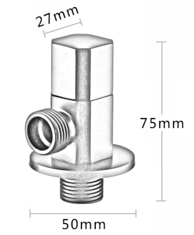 rose angle valve copper gold plated triangle valve general bathroom valve water stop valve toilet triangle AG99