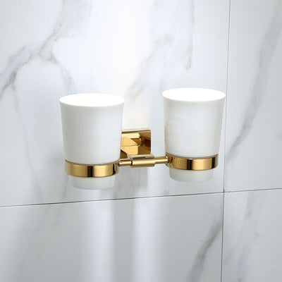 Gold polish brass bathroom accessories