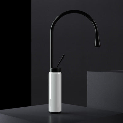 Limited edition black with green-Red-White  tall vessel faucet