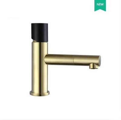 Nordic New 2023 Black with brushed gold single hole bathroom faucets