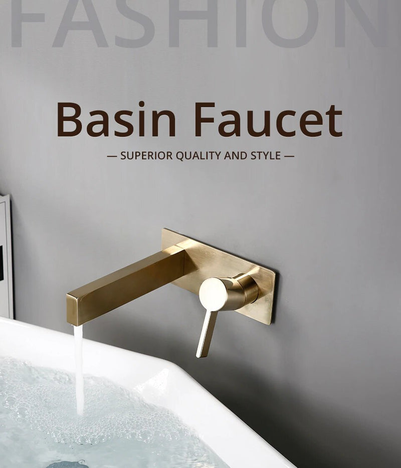 Colors Square Wall Mounted Bathroom Faucet