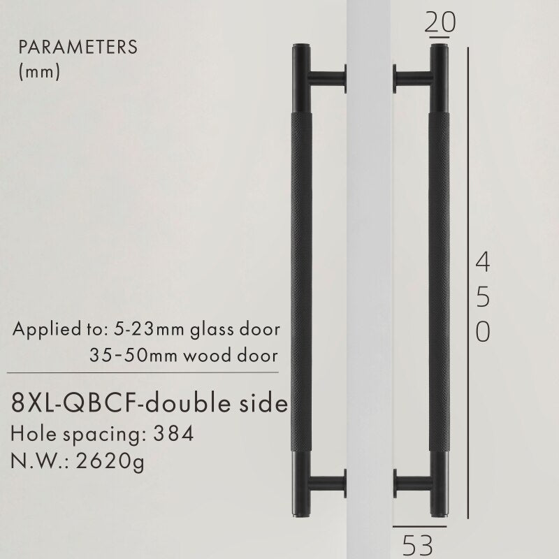 Cabinet door appliance and door entrance handles