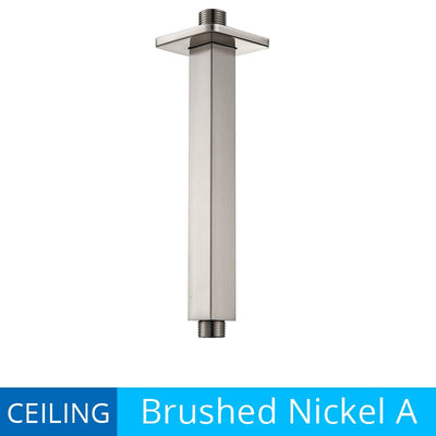 Ceiling and wall mounted shower arm