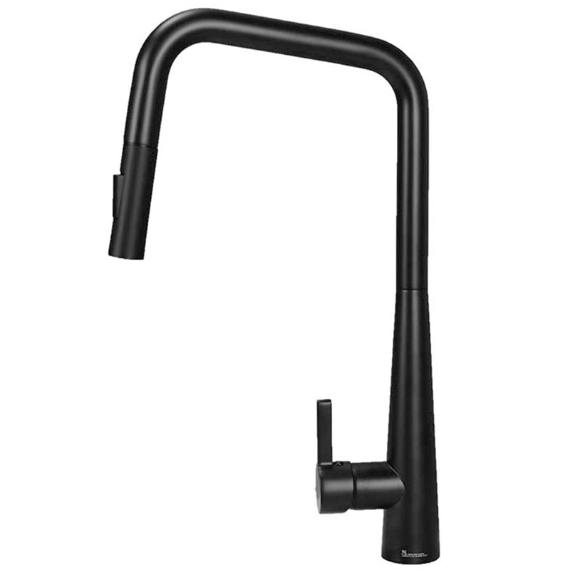 Black Matte Dual Pull Out Sprayer Kitchen Faucet