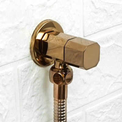 Colors Brass angle 1/2 inch wall mounted shut off water supply valve