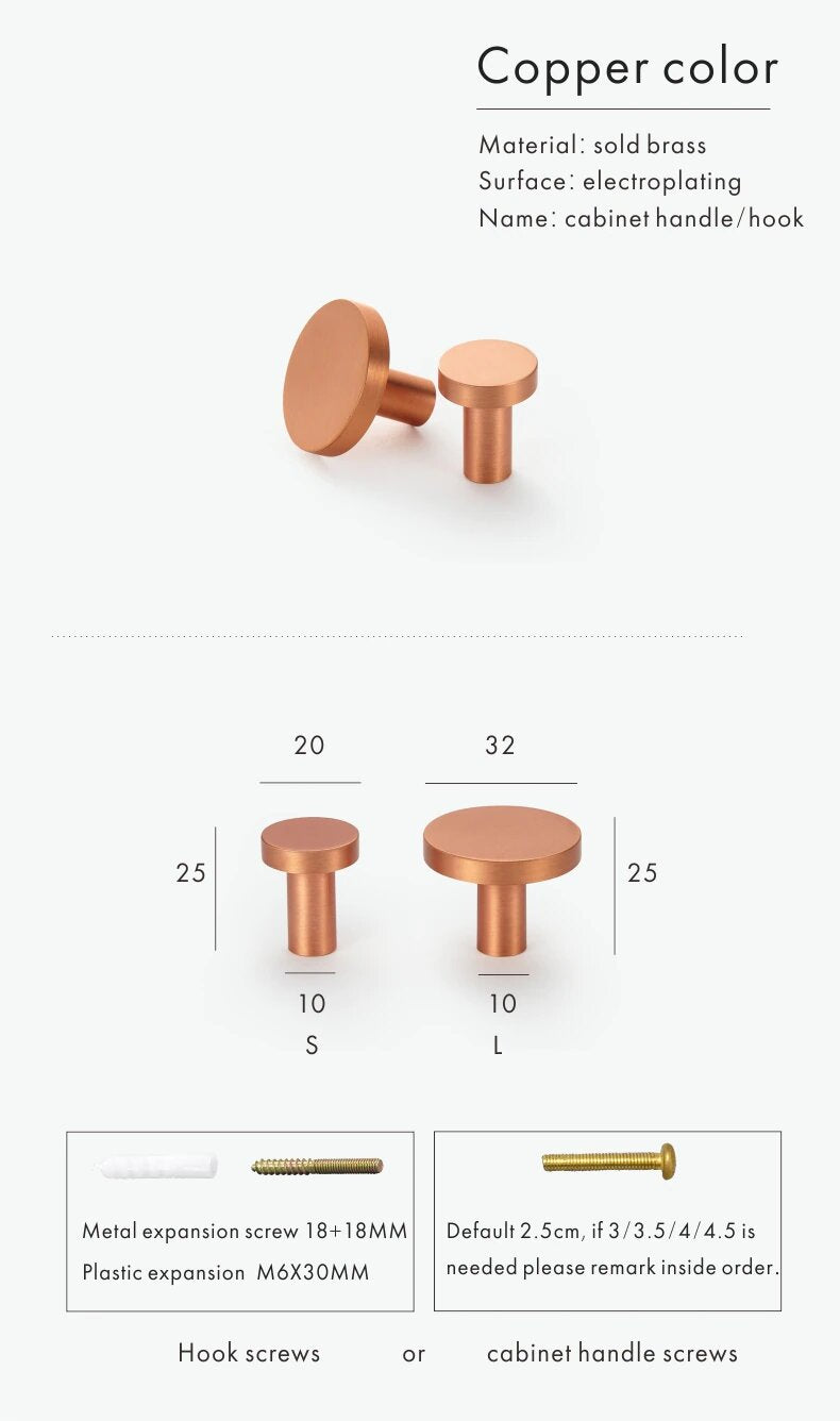 Copper Cabinet Door Knobs