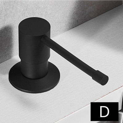 Black modern kitchen soap dispenser