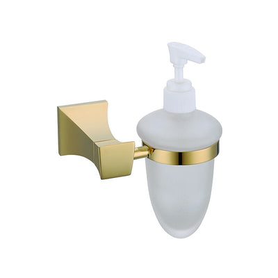 Gold polished square bathroom accessories