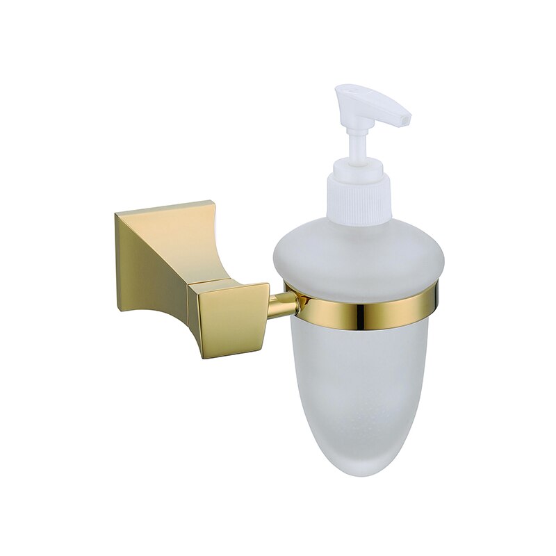 Gold polished square bathroom accessories