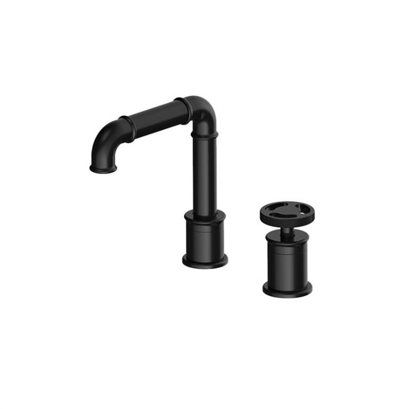 Black matte Victorian Industrial Bathtub Deck Mount Tub Filler faucet