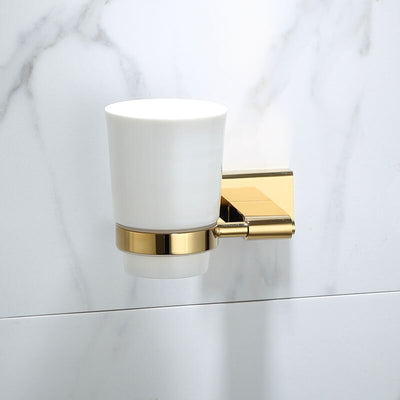 Gold polish brass bathroom accessories