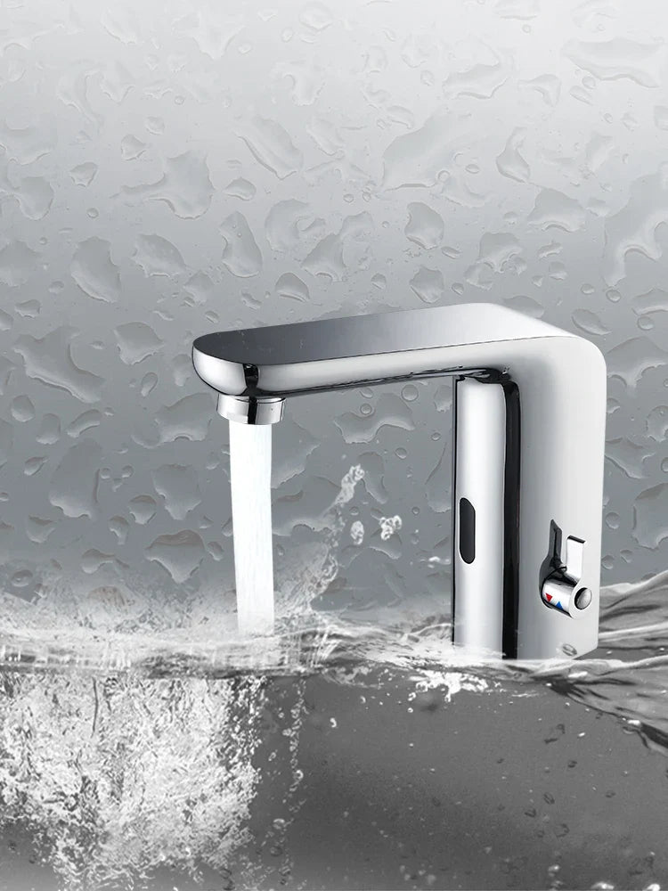 Chrome commercial cupc single hole sensor faucet